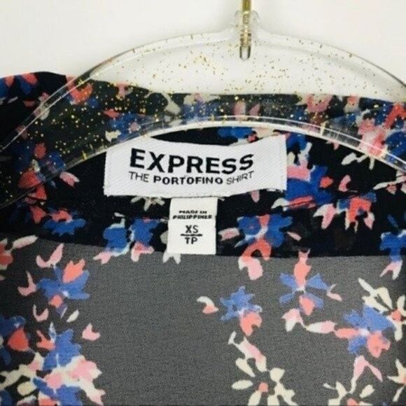 The portofino shirt XS floral long sleeve collar top BoxQ - Picture 3 of 4